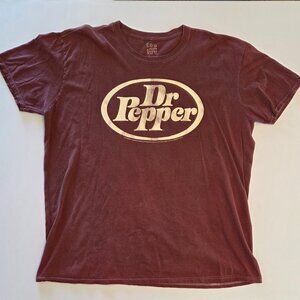 Tee Luv Dr Pepper Distressed Logo Graphic T-Shirt – Men’s/Women’s 2X